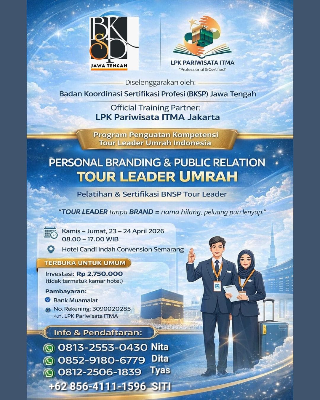 Personal Branding & Public Relation Tour Leader Umrah