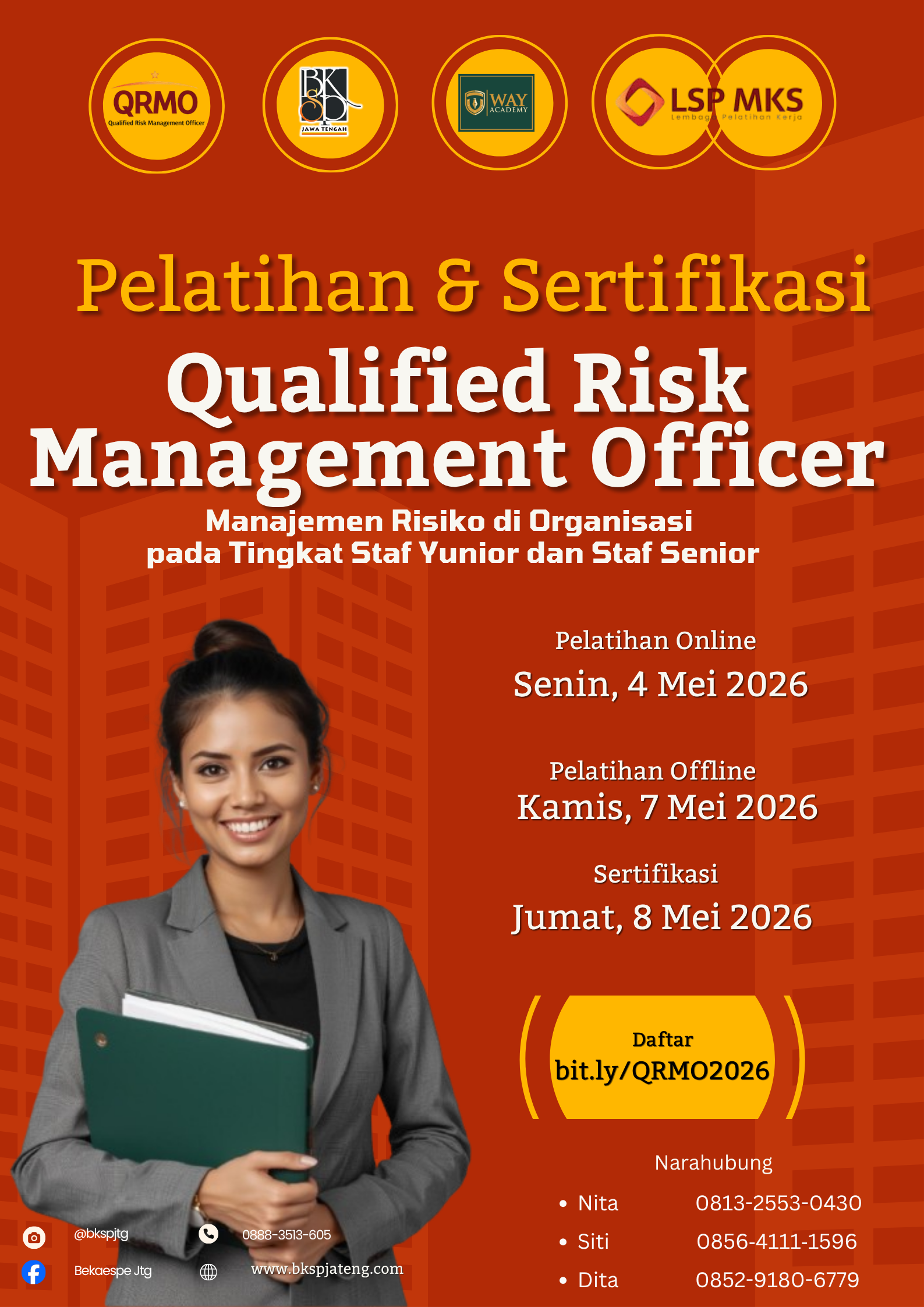 Pelatihan dan Sertifikasi QRMO 2026 Batch 1